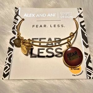 ALEX AND ANI FEAR LESS bangle bracelet in gold